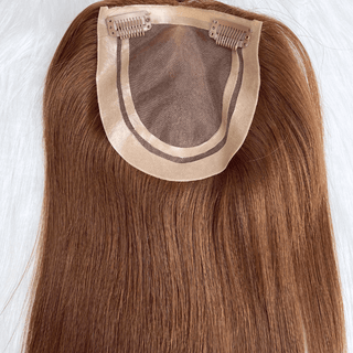 5x5 Inches Mono With PU Coated #6 Color 130% density Hair Topper