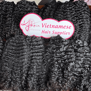 Natural Color Burmese Curly Raw Hair Weft