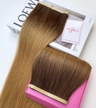 Ombre #27 Color Straight Long Tape In Hair Extensions