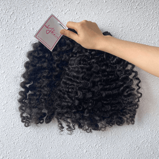 Natural Color Burmese Curly Raw Hair Weft