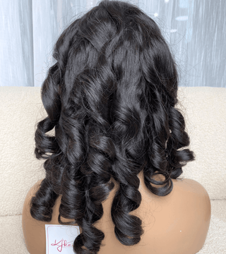 Transparent Lace Closure 2x4 inches SDD Bouncy 3R Curly Natural Color Wig