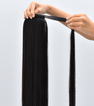 #1 Color Straight Ponytail Hair Extensions