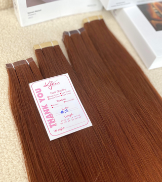 #33 Color Straight Normal Tape In Hair Extensions