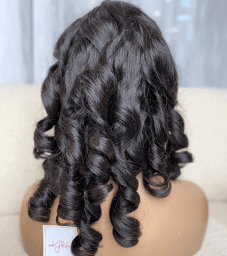 Transparent Lace Closure 2x4 inches SDD Bouncy 3R Curly Natural Color Wig