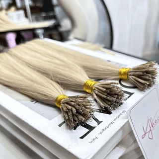 Viking Blonde Color Straight Nano Ring Hair Extensions