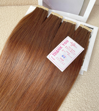 #6 Color Straight Normal Tape In Hair Extensions
