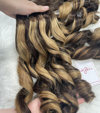 Ready To Ship Super Double Bouncy Curly Piano B15 26 Inches Remy Human Hair Weft