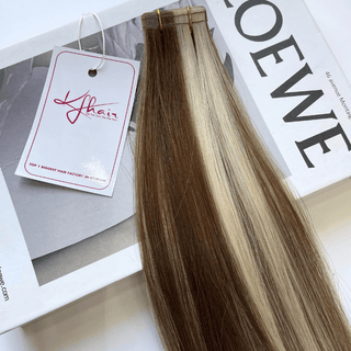 Scandivanian Color Straight Stitched Tape In Hair Extensions