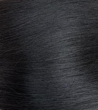Natural Black Color Natural Wavy Remy Human Hair Weft KF53
