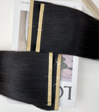 Natural Color Straight Long Tape In Hair Extensions